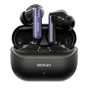 ronin r 7075 vesper earbuds | dual device bt 5.3 | hybrid anc & quad mic enc | storm gaming mode