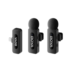 BOYA BY-V2 | Dual Wireless Lavalier Microphone for iPhone & iPad (Lightning Connector)