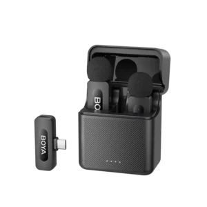 BOYA BY-V30 | Dual Wireless Microphone System with Charging Case | For Android Type-C Devices