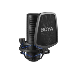 BOYA BY-M1000 Pro | Large Diaphragm Multi-Pattern Condenser Microphone for Studio Recording