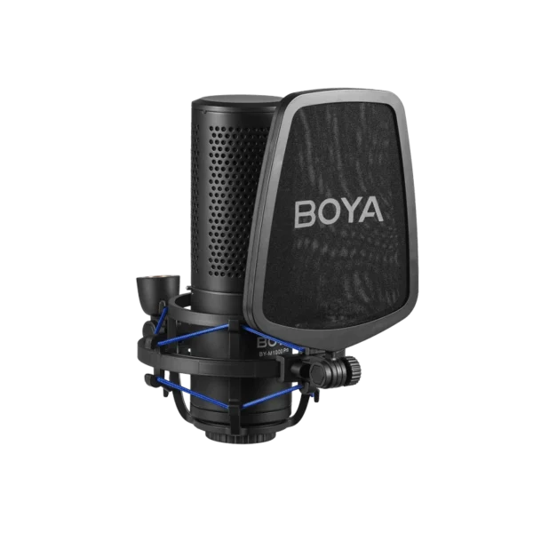 BOYA BY-M1000 Pro | Large Diaphragm Multi-Pattern Condenser Microphone for Studio Recording