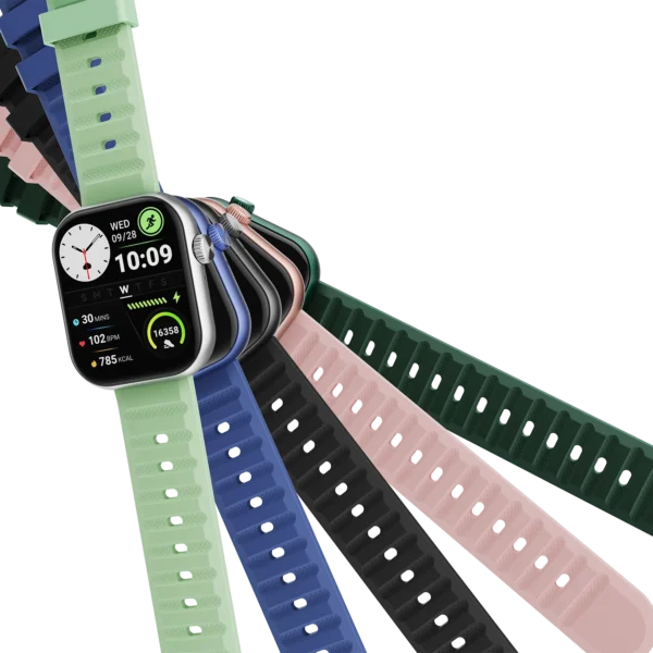 itel smartwatch fit 020 2.04" hd display ip68 ai powered