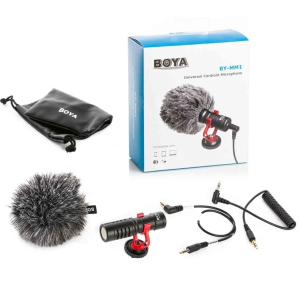 BOYA BY-MM1 | Compact Cardioid Shotgun Microphone for Cameras & Smartphones - Image 4