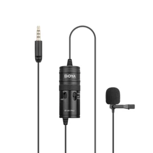 BOYA BY-M1 Pro II | Universal Lavalier Microphone with Gain Control & Headphone Monitoring
