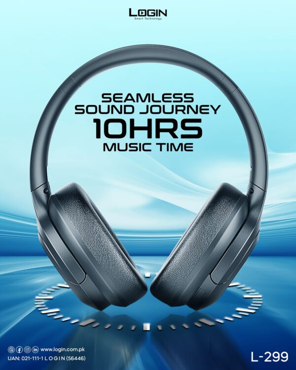 login l 299 wireless headphone | 40mm drivers | hybrid anc | deep bass | bt v5.4
