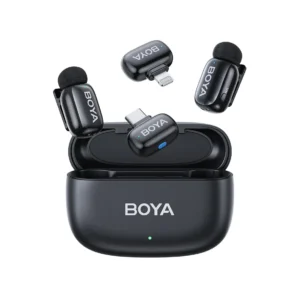 BOYA Mini-12 | Dual Wireless Microphone with Charging Case | For Android Type-C & iPhone iOS