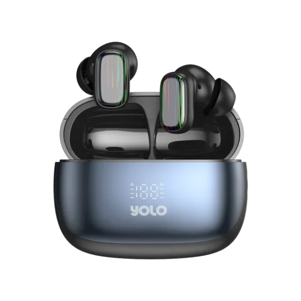 yolo YoPod Prime Earbuds YOLO YoPod Prime – ANC Wireless Earbuds | 70H Playtime, Bluetooth 5.4, Digital Display - Image 2