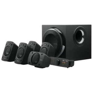 logitech z906 5.1 surround sound speaker system | thx certified | 1000w peak power | multi input