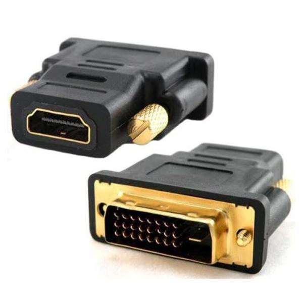 HDMI Female to DVI-D Male Adapter | 24+1 Pin Connector | Full HD Converter