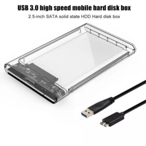 SpeedX HD-2025U3 2.5" Crystal HDD Case | USB 3.0 Transparent Enclosure