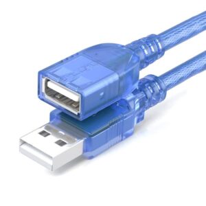 USB 2.0 Extension Cable | Male to Female | Crystal Blue | 1.5M (Imported)