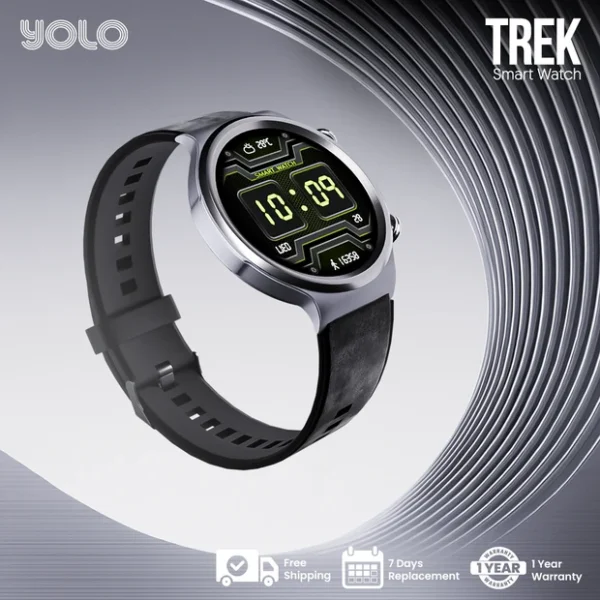 YOLO Trek Smartwatch | 2.04” AMOLED Display | Bluetooth Calling | Rugged Zinc Alloy Build | IP68 Water Resistant - Image 2