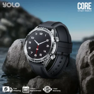 YOLO Core Smartwatch | 1.43" Super AMOLED Display | Bluetooth Calling | Zinc Alloy Build | IP68 Water Resistant | 120+ Sports Modes