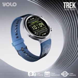 YOLO Trek Smartwatch | 2.04” AMOLED Display | Bluetooth Calling | Rugged Zinc Alloy Build | IP68 Water Resistant