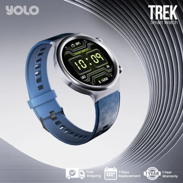 YOLO Trek Smartwatch | 2.04” AMOLED Display | Bluetooth Calling | Rugged Zinc Alloy Build | IP68 Water Resistant