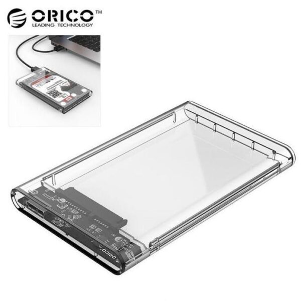 Orico HDD Case Crystal 2.5" (2139U3-CR) USB 3.0 Hard Drive Enclosure