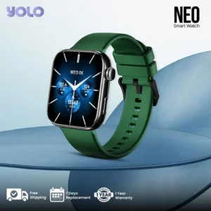 YOLO Neo Smartwatch | 1.85" Super AMOLED Display | Bluetooth Calling | Stainless Steel Build | IP68 Water Resistant | Dual Straps | 120+ Sports Modes