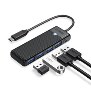 Orico PAPW4A-C3-015-BK-EP Type-C to USB 3.0 4-Port Hub