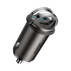 JOYROOM C-A35 45W Mini Dual-Port PD + QC 3.0 Ring-Pull Fast Car Charger