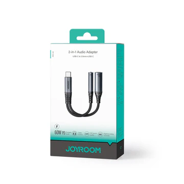 Joyroom SY-C02 Audio-Transfer Series 2-in-1 Adapter (Type-C to 3.5mm + Type-C) - Image 3
