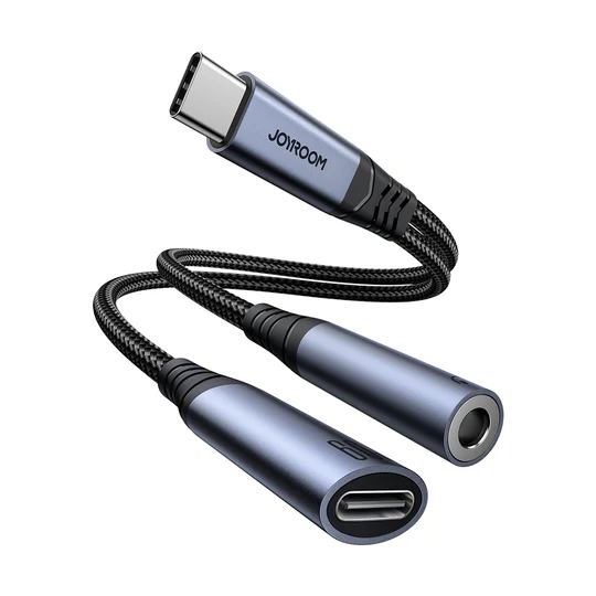 Joyroom SY-C02 Audio-Transfer Series 2-in-1 Adapter (Type-C to 3.5mm + Type-C)