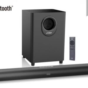 F&D HT-330 80W 2.1 Bluetooth Soundbar with Wired Subwoofer