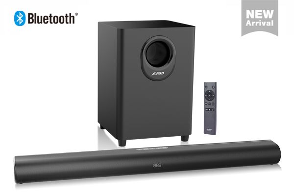 F&D HT-330 80W 2.1 Bluetooth Soundbar with Wired Subwoofer