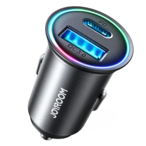Joyroom JR-CCN04 A+C 60W Mini Metal Fast Car Charger
