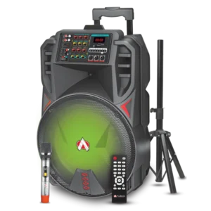 Audionic Mehfil MH-815 15-Inch Portable Trolley Speaker with Wireless Microphone