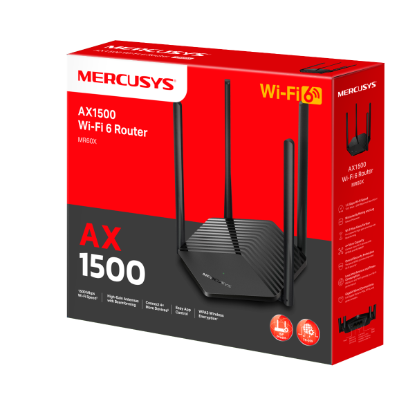 Mercusys MR60X AX1500 Wi-Fi 6 Router - Image 2