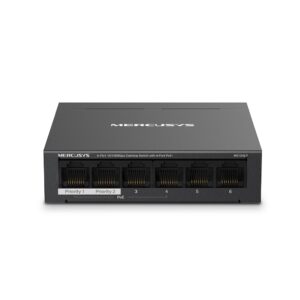 Mercusys MS106LP 6-Port 10/100Mbps Desktop Switch with 4-Port PoE+