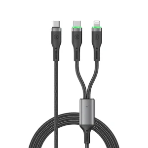 WiWU Wi-C071 USB-C to Dual USB-C Cable – 100W High-Power Fast Charging