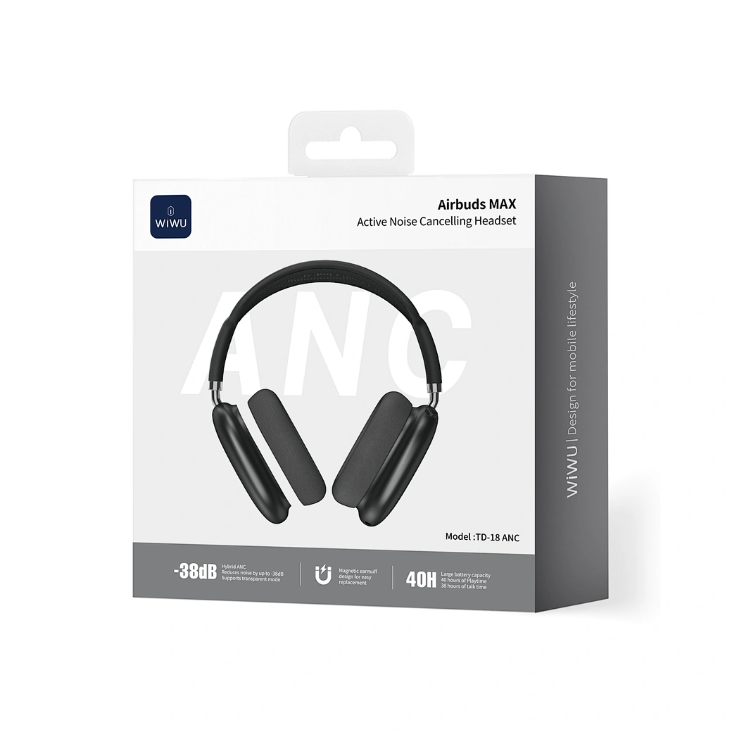 WIWU TD‑18 ANC Airbuds MAX Over‑Ear Headphones - Image 3