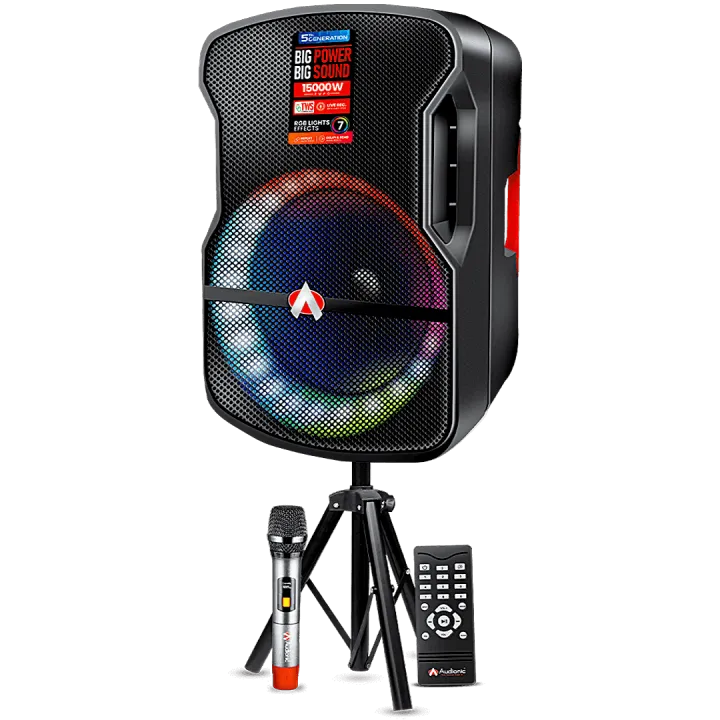 Audionic Mehfil MH-816 (5th Generation) Portable Trolley Speaker with Wireless Microphone