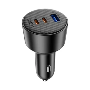 WiWU Wi-CC026 200W 2C1A Triple-Port Car Charger USB-C PD PPS Metal Body
